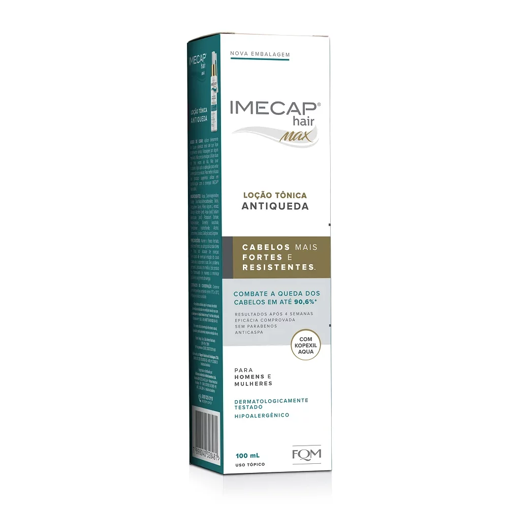 Imecap Hair Max Loção Antiqueda Embalagem Imecap Hair Max Loção Antiqueda
