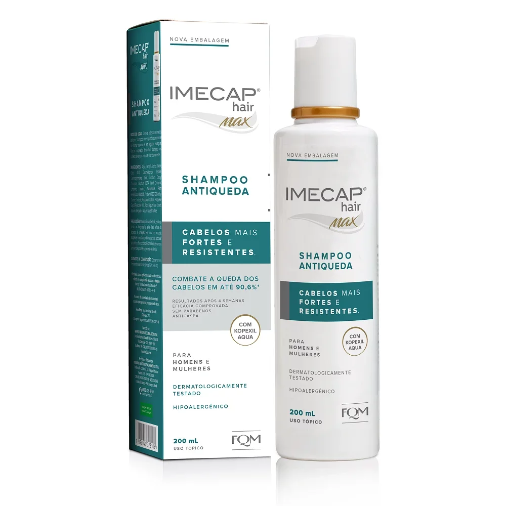 Embalagem Imecap Hair Max Shampoo Antiqueda