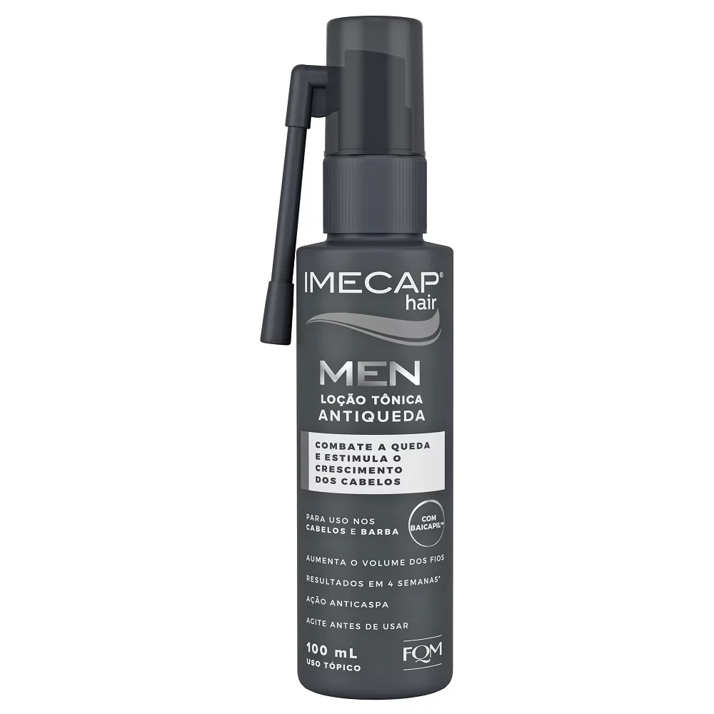 Imecap Hair Men Loção Tônica Antiqueda Embalagem Imecap Hair Men Loção Tônica Antiqueda